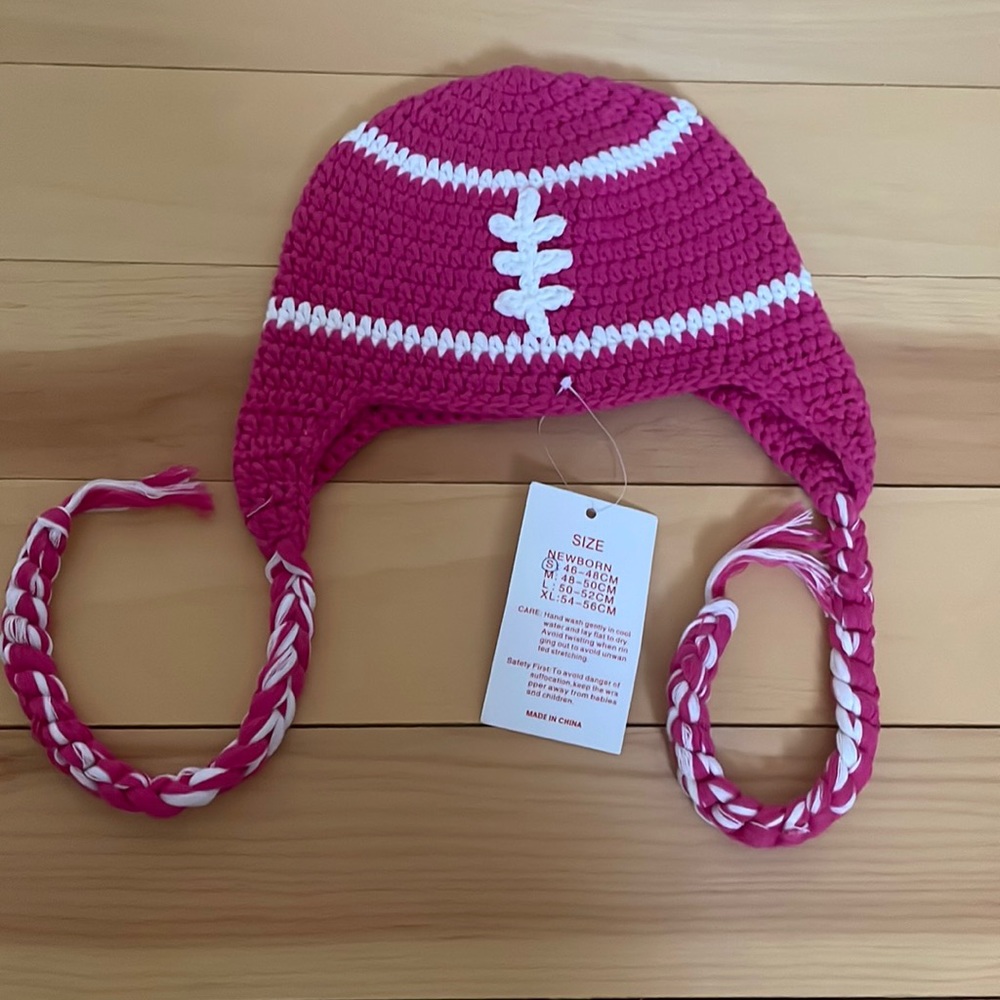 Knitted Football Beanie